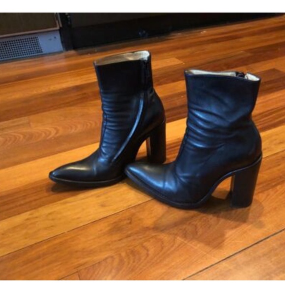 Authentic FREELANCE RARE High Heel Ankle Boots in Black 36.5/US 6.5  MINT - Picture 4 of 12